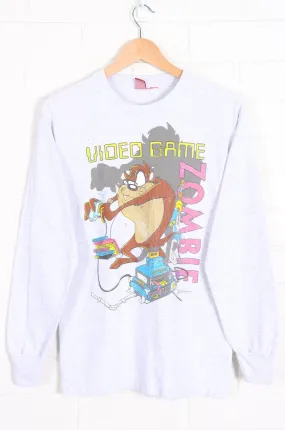 Vintage 1993 WARNER BROS Video Game Zombie Taz Sweatshirt (S-M)