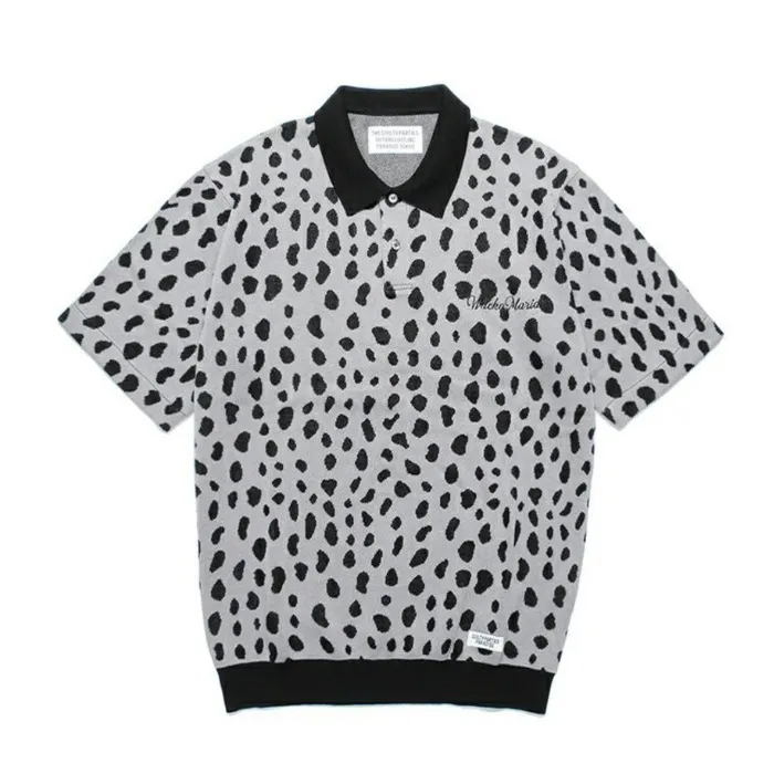 WACKO MARIA  |Leopard Patterns Street Style Cotton Short Sleeves Logo