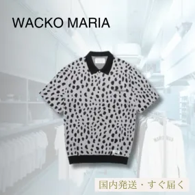 WACKO MARIA  |Leopard Patterns Street Style Cotton Short Sleeves Logo