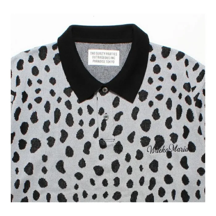 WACKO MARIA  |Leopard Patterns Street Style Cotton Short Sleeves Logo