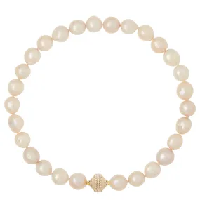 White Baroque Pearl 11-13mm Necklace