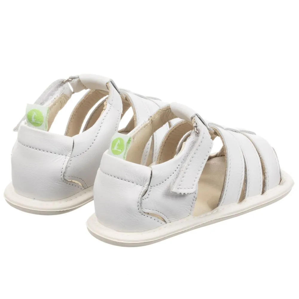 White Leather Baby Sandals