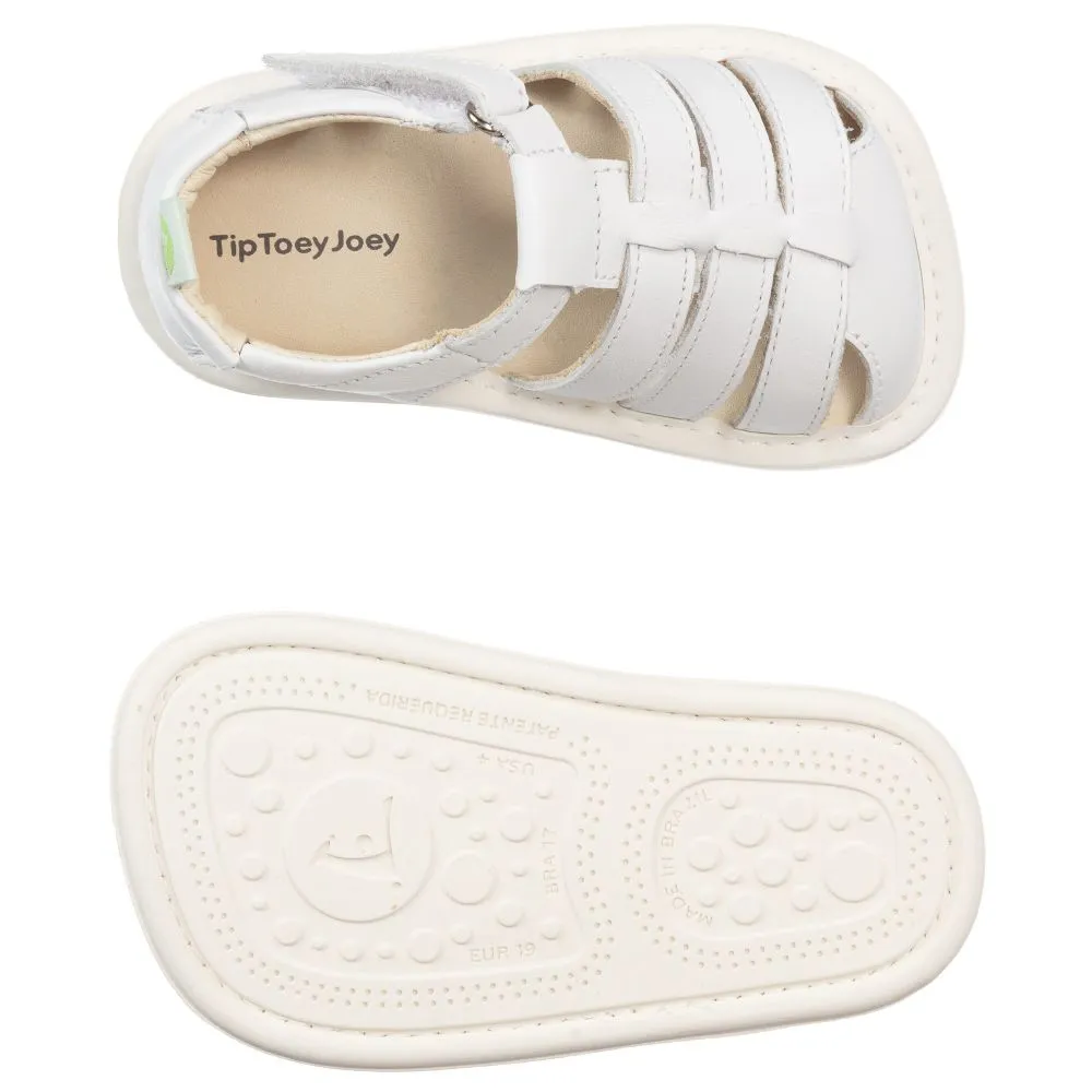 White Leather Baby Sandals