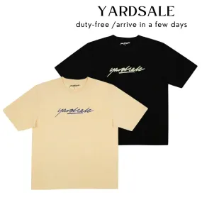 yardsale  |Crew Neck Street Style Cotton Short Sleeves Logo