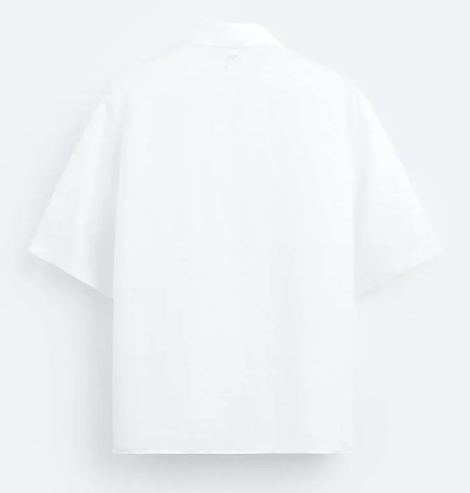 ZARA  |Linen Plain Short Sleeves Polos